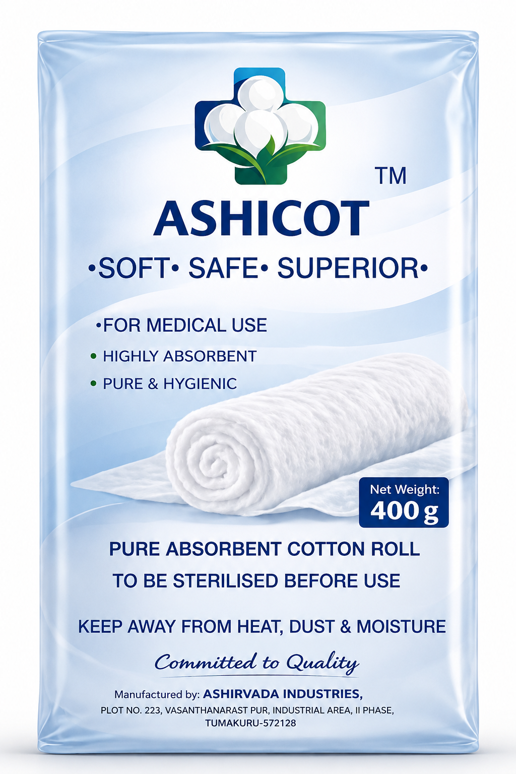 Medical Cotton Rolls - 400 Gram
